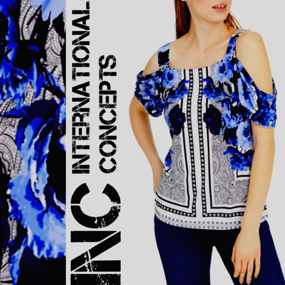 🎀⚘️I.N.C. Cold Shoulder Top